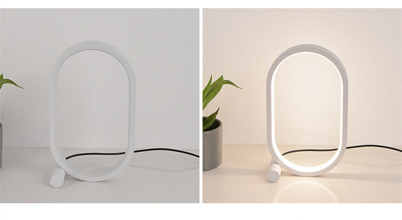 Oval Akryllampa Touch Kontroll Dimbar