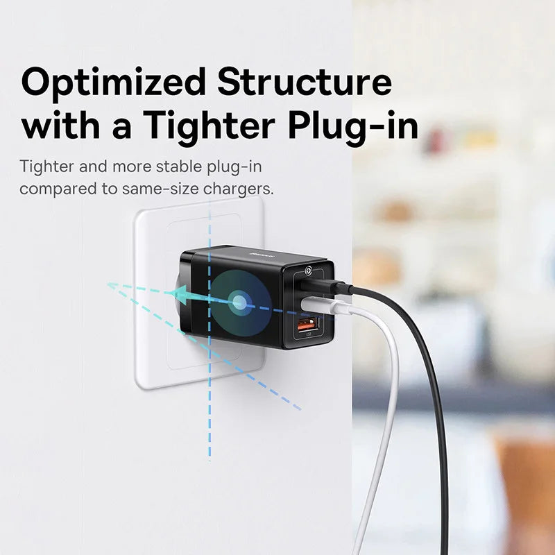 Baseus 65W GaN5 USB Type C Laddare