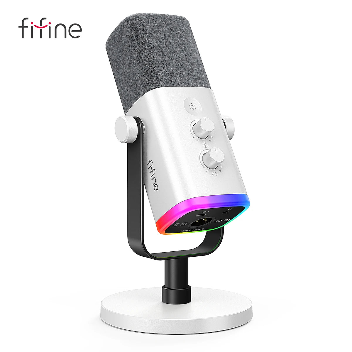 FIFINE Dynamisk Mikrofon med XLR/USB för Streaming och Inspelning