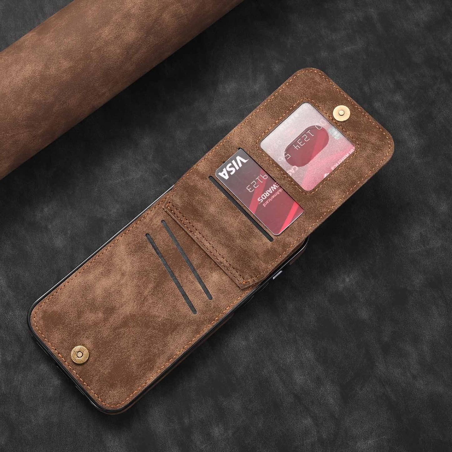 Ring Zipper Kort Anti-stötfångare Mobilskal