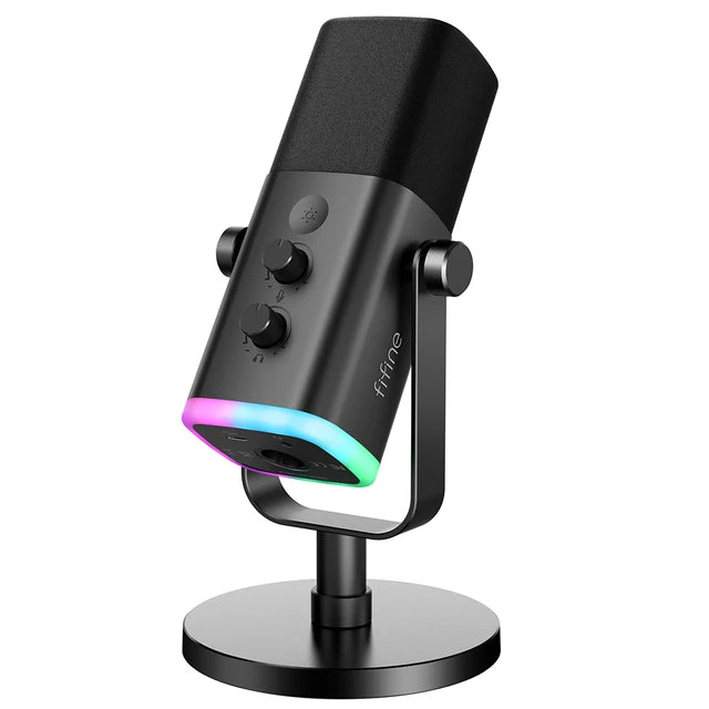 FIFINE Dynamisk Mikrofon med XLR/USB för Streaming och Inspelning