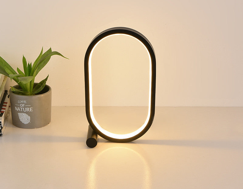 Oval Akryllampa Touch Kontroll Dimbar