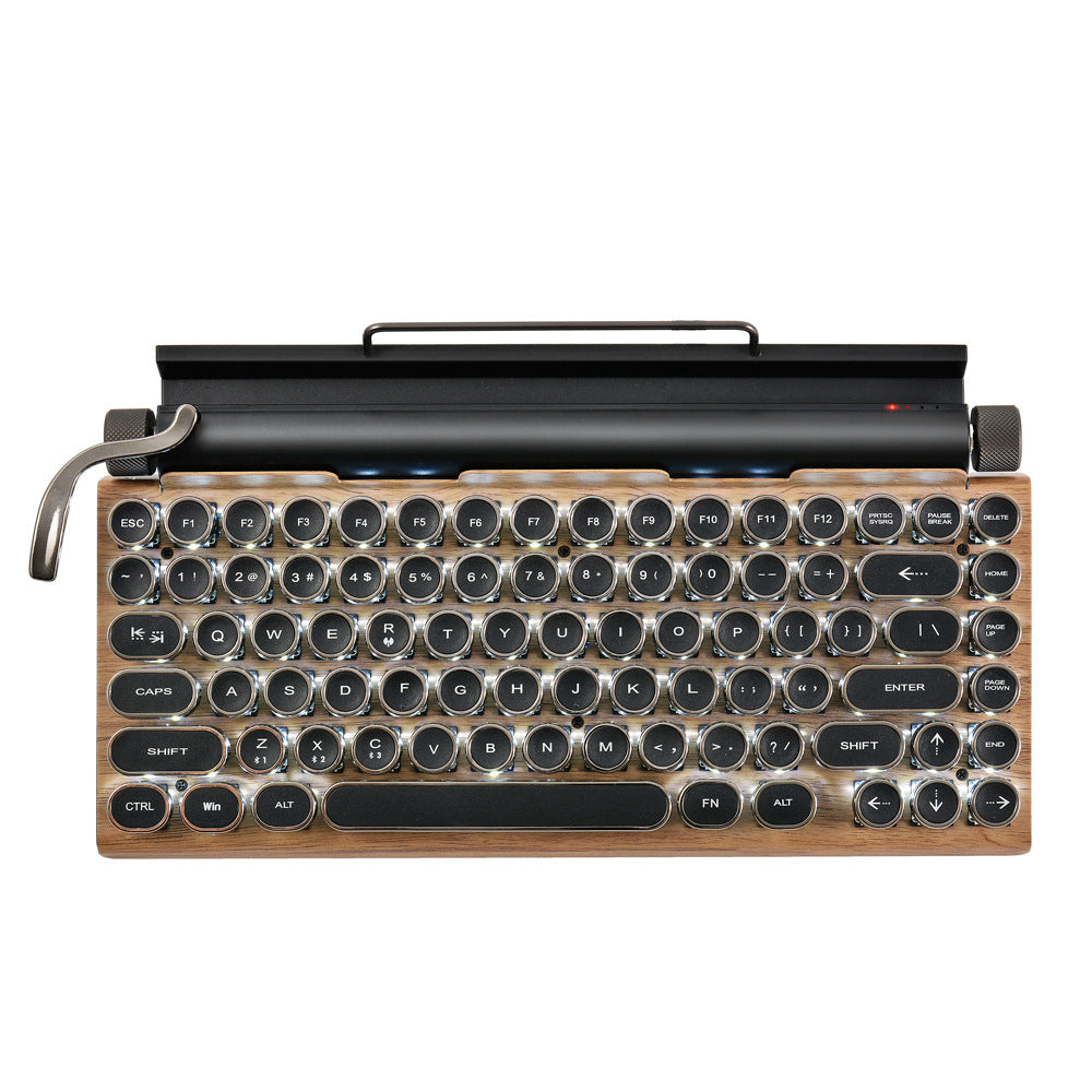 Retro Skrivmaskin Trådlöst Mekaniskt Tangentbord