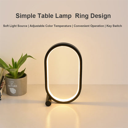 Oval Akryllampa Touch Kontroll Dimbar