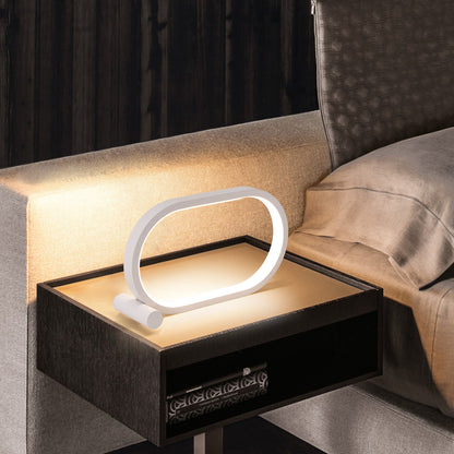 Oval Akryllampa Touch Kontroll Dimbar