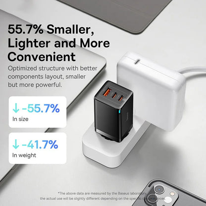 Baseus 65W GaN5 USB Type C Laddare