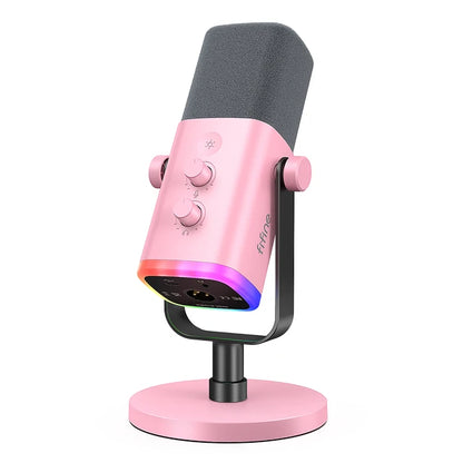 FIFINE Dynamisk Mikrofon med XLR/USB för Streaming och Inspelning