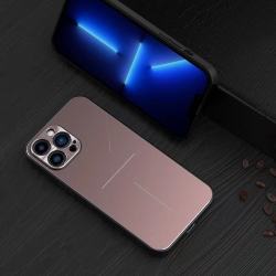 Frostad skal Metall bakplatta Mobilskal för iPhone LurSaker